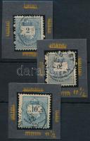 1874 vagy 1881 3 db krajcáros bélyeg