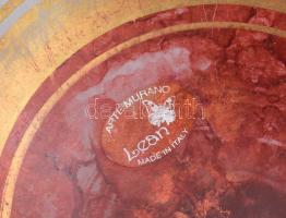 Arte Murano Lean talpas kínáló, címkével jelzett, hibátlan, d: 19 cm, m: 11 cm