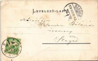 1908 Pécs, székesegyház főoltára, belső. Lechner Kornél kiadása (ázott sarkak / wet corners)