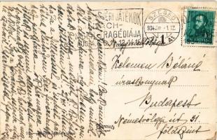 1934 Szeged, Fogadalmi templom + "SZABADTÉRI JÁTÉKOK MADÁCH - AZ EMBER TRAGÉDIÁJA AUG. 4. 5. 6....