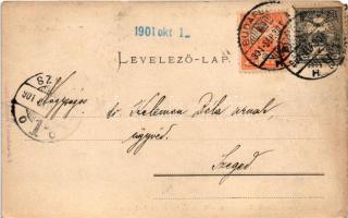 1901 Budapest V. Az új Országház előcsarnoka, belső. Ganz Antal kiadása (EM)