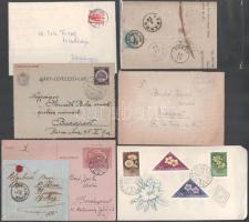 17 db vegyes magyar küldemény közte több bélyeghiányos