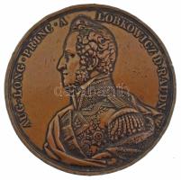 Ausztria 1840. August Longin von Lobkowiczot ábrázoló kétoldalas bronz emlékérem. August Longin von Lobkowicz (1797-1842), cseh származású osztrák politikus, Raudnitz (ma: Roudnice nad Labem) hercege, mecénás, udvari kancellár, a birodalmi pénzverés és bányászat igazgatója "AUG. LONG. PRINC. A LOBKOWICZ D. RAUDN. / REI MONETARIAE ET MONTANISTICAE IN AUSTRIAE IMPERIO SUPREMUS MODERATOR" (56mm) T:XF,VF Austria 1840. Double-sided bronze commemorative medal depicting August Longin von Lobkowicz. August Longin von Lobkowicz (1797-1842), Austrian politician of Czech origin, Duke of Raudnitz (now: Roudnice nad Labem), patron, court chancellor, director of the imperial mint and mining "AUG. LONG. PRINC. A LOBKOWICZ D. RAUDN. / REI MONETARIAE ET MONTANISTICAE IN AUSTRIAE IMPERIO SUPREMUS MODERATOR" (56mm) C:XF,VF