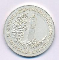 Német Szövetségi Köztársaság 1989. "Müncheni Nemzetközi Vásár - 1964-1989 / 25 éves a Müncheni Vásár és Kiállítási Társaság" kétoldalas ezüstözött bronz emlékérem (40mm) T:XF GFR 1989. "Messe München International - 1964-1989 / 25 Jahre Münchener Messe und Ausstellungs Gesellschaft" two-sided silver plated bronze commemorative medal (40mm) C:XF