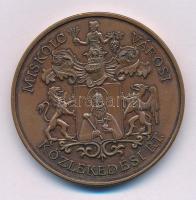 1997. "100 éves a villamosközlekedés Miskolcon 1897-1997 / Miskolc Városi Közlekedési Rt." kétoldalas bronz emlékérem (42,5mm) T:AU