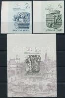 1987 Bélyegnap ívszéli vágott sor + vágott blokk