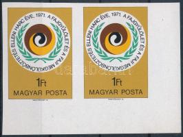 1971 Faji megkülönböztetés elleni harc vágott ívsarki pár (ujjlenyomat / fingerprint)