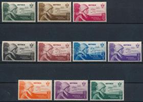 Olasz gyarmatok - Eritrea 1934 Róma-Mogadishu légiposta sor Mi 233-242 (Sassone 7-16) (Sass. EUR 850.-)