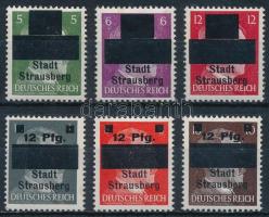 Német helyi kiadás Strausberg 1945 Forgalmi bélyegek Mi 1-6 (Mi EUR 200.-)
