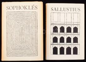 2 db könyv: C. Sallustius Crispus összes művei. 1978, Magyar Helikon. + Sophokles drámái. 1979, Magyar Helikon. Bibliotheca Classica. Kiadói egészvászon kötés, papír védőborítóval, jó állapotban. Számozatlan.