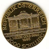 Ausztria 1995. 2000Sch 31,1gr arany T:BU aranyáron!