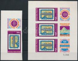 1977 Bélyegbemutatók vágott ívsarki bélyeg és kisív