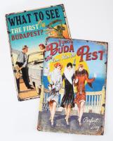 2 dara retro stílusú karton poszter, jó állapotban, 40x27 cm