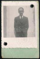 1941 Úszósport igazolvány MAC versenyző részére a Margitszigetre, fényképpel