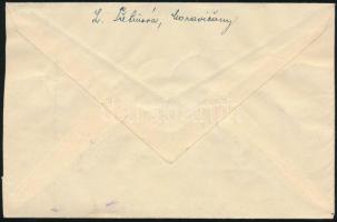 Német megszállás - Böhmen und Mähren 1943 Ajánlott levél 7 db bélyeggel bérmentesítve,"MORAWITS...