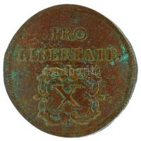 1706. X Poltura Cu "II. Rákóczi Ferenc" (9,09g) T:XF,VF, patina, hajlott lemez Hungary 1706. X Poltura Cu "Francis II Rákóczi" (9,09g) C:XF,VF, patina, wavy coin Huszár: 1535., Unger II.: 1133.a