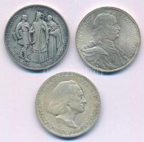1935. 2P Ag "Pázmány" + 2P Ag "Rákóczi" + 1936. 2P Ag "Liszt Ferenc" -...
