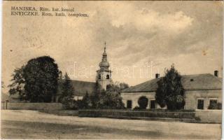 1938 Enyicke, Abaúj-Enyiczke, Haniska (pri Kosiciach); Rim. kat. kostol / Római katolikus templom / Catholic church (EB)