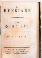 Voltaire: La Henriade. / Die Henriade. Uebersetzt von Fr. Ant. Schrämbl. I-IV. köt. [Két kötetben]. ...