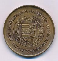 Fritz Mihály (1947- ) 1989. "Albert 1437-1439 / MÉE Fejér megyei Alba Regia Szervezete - Székesfehérvár 1989" kétoldalas bronz emlékérem (42,5mm) T:AU Adamo SF12