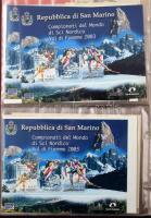 ~100 db főleg postatiszta blokk az egész világból sok jó motívummal, tengeren túlival levél berakóba...