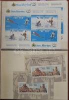 ~100 db főleg postatiszta blokk az egész világból sok jó motívummal, tengeren túlival levél berakóba...