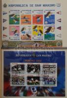 ~100 db főleg postatiszta blokk az egész világból sok jó motívummal, tengeren túlival levél berakóba...