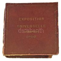 Franciaország 1900. "Francia Köztársaság / Párizsi Világkiállítás 1900" kétoldalas bronz e...