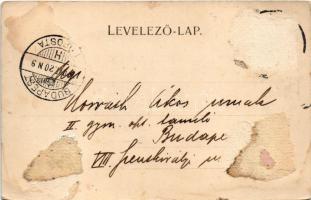 1899 Arad, Andrássy tér, üzletek. Nachbargauer János kiadása (Rb)