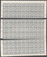 1913 Turul 1f 100 db bélyeg ívdarabokban (40.000)