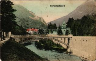 Herkulesfürdő, Baile Herculane; Cserna híd / bridge (Rb)