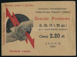 1938 Bélyegfüzet / 4 x each Mi 315, 316, 319, 324 in stamp booklet