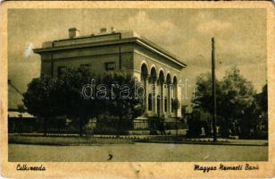 Csíkszereda, Miercurea Ciuc; Magyar Nemzeti Bank. Foto Seiwarth felvétele / Hungarian National Bank (kopott sarkak / worn corners)