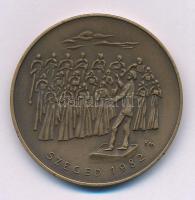 Borsos Miklós (1906-1990) 1982. "Kodály Zoltán 1882-1967 / Szeged" kétoldalas bronz emlékérem (42,5mm) T:AU Adamo SG6