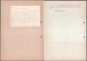 1975 Wölfel Lajos győri helytörténész 3 db levele