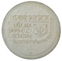 1980. 200Ft/500Ft "XIII. Téli Olimpia Lake Placid 1980" meg nem valósult érmetervezet gipsz hátlapi NEGATÍV nagyminta (158mm) T:AU,XF ph. Hungary 1980. 200 Forint or 500 Forint "13th Winter Olympics Lake Placid 1980" unrealized coin's plan reverse NEGATIVE large plaster sample (158mm) C:AU,XF edge error Adamovszky katalógusban nem szerepel / Not listed in Adamovszky's catalogue