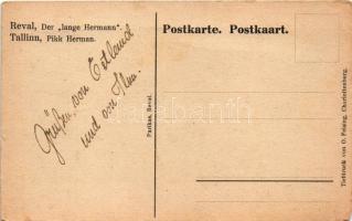 Tallinn, Reval; Pikk Herman. Parikas, Tiefdruck von O. Felsing / tower (EM)