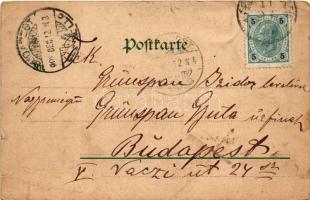 1901 Karlovy Vary, Karlsbad; Sprudelcolonnade, Sprudel, Inneres de Sprudelcolonnade. Louis Glaser / ...