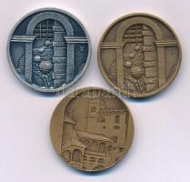 Tornay Endre András (1949-2008) DN "Balassagyarmat" (2xklf) kétoldalas bronz- és ezüstpati...