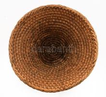 Gyékény szakajtó, d: 33 cm, m: 16 cm