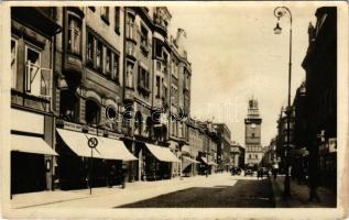 1953 Pardubice, Pardubitz; Stalinova trida, Praktické dárky / street, shop, automobile (EK)