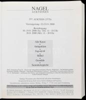 Nagel aukciós katalógus, vegyes régiségek témában, 707 oldal, 2000