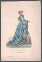 cca 1880 Történelmi- és népviseletek, a Blätter für Kostümkunde 3 db színes illusztrációja, Leipzig,...