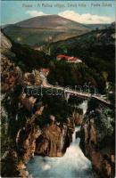 Fiume, Rijeka; A Recina völgye, Zakalj hídja. A Fiumei Diákasztal-Egyesület jótékonycélú képeslapja / ponte / bridge in the valley (EK)