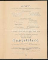 1901 Meghívó a Vöröskereszt Egylet kolozsvári (Erdély) választmánya tánccal egybekötött tea-estélyér...