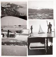 Balaton, 10 db művészi fekete-fehér fotó, 17,5x12,5 cm méretben. Kiadói papírborítóban, hátoldalán &...