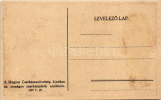 1922 Cserkészjáték. A Magyar Cserkészszövetség kiadása az országos cserkészjáték emlékére / Hungaria...