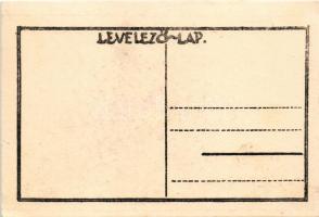 Kereszt. Magyar Cserkésztábor / Hungarian scout art postcard s: Légrády Sándor