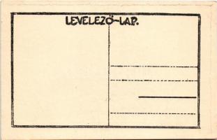 Tábori híd. Magyar Cserkésztábor / Hungarian scout art postcard s: Légrády Sándor