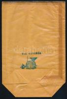 cca 1936 A budapesti Bécsi úti Pelz fűszer-csemege üzlet villanyerőre berendezett saját pörköldével tasakja, használatlan, szép állapotban